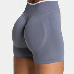 Seamless White Edge Color Block Yoga Shorts Women High Waist Butt Lifting Workout Gym Shorts Gym Running Wear Alone Leggings
