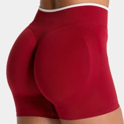 Seamless White Edge Color Block Yoga Shorts Women High Waist Butt Lifting Workout Gym Shorts Gym Running Wear Alone Leggings