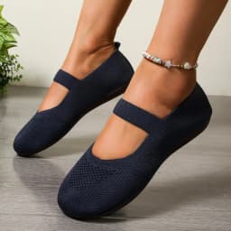 Women's Solid Color Breathable Comfortable Flat Shoes Spring Autumn New Fabric Mother's Shoes Non-slip Walking Shoes Large Size