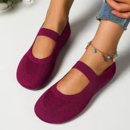 Women's Solid Color Breathable Comfortable Flat Shoes Spring Autumn New Fabric Mother's Shoes Non-slip Walking Shoes Large Size