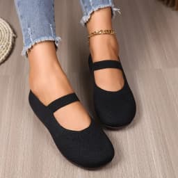 Women's Solid Color Breathable Comfortable Flat Shoes Spring Autumn New Fabric Mother's Shoes Non-slip Walking Shoes Large Size
