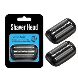 53B Replacement Head Compatible with Series 5/6 Electric Shaver Razor 5018s, 5020s, 5031s, 5050cs, 6020s, 6072cc,Black