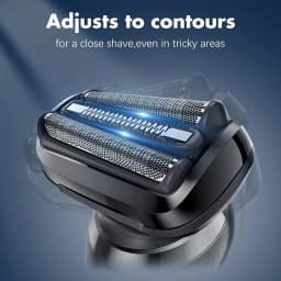 53B Replacement Head Compatible with Series 5/6 Electric Shaver Razor 5018s, 5020s, 5031s, 5050cs, 6020s, 6072cc,Black