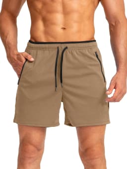 Summer hot sale Men drawstring sports shorts with zippers on both sides pockets, fashionable and comfortable 
