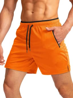 Summer hot sale Men drawstring sports shorts with zippers on both sides pockets, fashionable and comfortable 