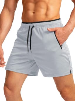 Summer hot sale Men drawstring sports shorts with zippers on both sides pockets, fashionable and comfortable 
