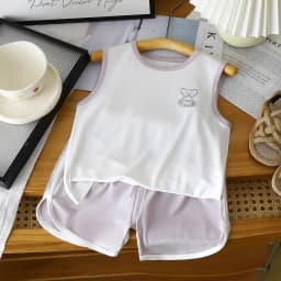 Toddler Baby Set Children's Clothing Vest Set Summer Children's Clothing Baby Short Vest Sleeveless Tops