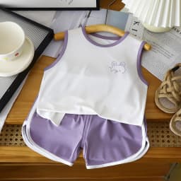 Toddler Baby Set Children's Clothing Vest Set Summer Children's Clothing Baby Short Vest Sleeveless Tops