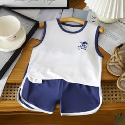 Toddler Baby Set Children's Clothing Vest Set Summer Children's Clothing Baby Short Vest Sleeveless Tops