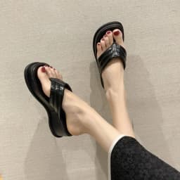 Summer Women's Flip Flop Platform Women Slippers Clip Toe Slip on Shoes Ladies Casaul Wedges Female Slides Sandalias 40
