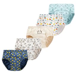 5-Pack Boys Underwear Soft Cotton Boys Briefs Cartoon Race Cars Kids Panties Breathable Knickers For Boys Exquisite Box Package