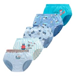 5-Pack Boys Underwear Soft Cotton Boys Briefs Cartoon Race Cars Kids Panties Breathable Knickers For Boys Exquisite Box Package