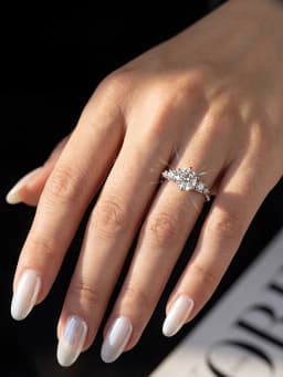 925 Sterling Silver Fashion Real 1CT Certified Moissanite Diamond Engagement Rings for Women Wedding High Quality Fine Jewelry