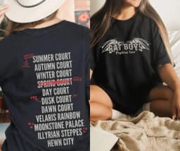 Retro The Bat Boys Prythian Tour Shirt Acotar The Bat Boys Bat Boys Band Tee Rhysand SJM Inspired Fan Shirt Night Court