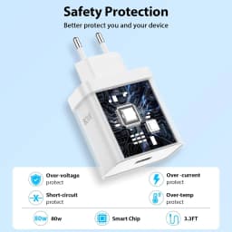 80W SuperVOOC EU Ultra Fast Charger For OnePlus 9 10 Pro 11 12 12R 13 13R 15 15R Nord 3 4 5 CE 3 4 Lite Type-C USB Charge Cable