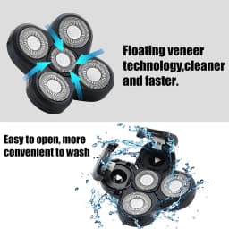5 Blade Rotating Head for Head Shaver 5D Men's Electric Shaver Replacement Heads Razor Blade Head Electric Beard Shaver