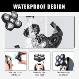 5 Blade Rotating Head for Head Shaver 5D Men's Electric Shaver Replacement Heads Razor Blade Head Electric Beard Shaver