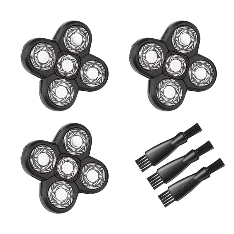 5 Blade Rotating Head for Head Shaver 5D Men's Electric Shaver Replacement Heads Razor Blade Head Electric Beard Shaver