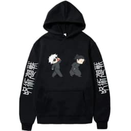 Japanese Manga Spell: Battle of Gojo Wu, Surrounding Spring and Autumn Men's Fashion and Leisure Versatile Hoodie