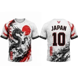 Japanese Style Print Football Jersey Summer Breathable And Quick-drying Football Training Uniform Unisex O-neck Streetwear Top