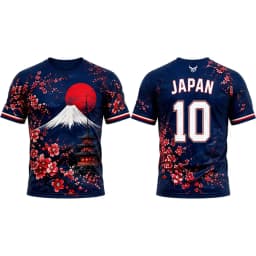 Japanese Style Print Football Jersey Summer Breathable And Quick-drying Football Training Uniform Unisex O-neck Streetwear Top