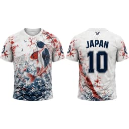 Japanese Style Print Football Jersey Summer Breathable And Quick-drying Football Training Uniform Unisex O-neck Streetwear Top