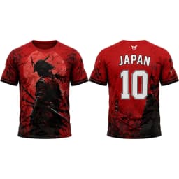 Japanese Style Print Football Jersey Summer Breathable And Quick-drying Football Training Uniform Unisex O-neck Streetwear Top