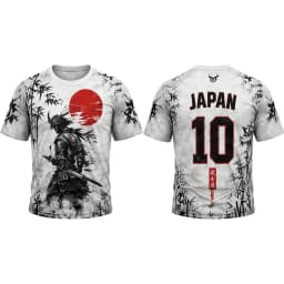 Japanese Style Print Football Jersey Summer Breathable And Quick-drying Football Training Uniform Unisex O-neck Streetwear Top