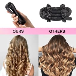 Small Heatless Curling Rod Headband, Upgraded 60" Extra Long Heatless Curls Headband Soft Hair Curlers to Sleep Hair Rollers