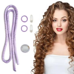 Small Heatless Curling Rod Headband, Upgraded 60" Extra Long Heatless Curls Headband Soft Hair Curlers to Sleep Hair Rollers