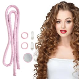 Small Heatless Curling Rod Headband, Upgraded 60" Extra Long Heatless Curls Headband Soft Hair Curlers to Sleep Hair Rollers