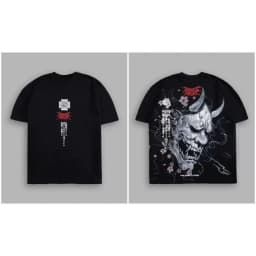 2026 Wolf Head Warrior Short-Sleeved Men's and Women's American Style Sporty Casual Loose-Weave Printed Cotton T-Shirt