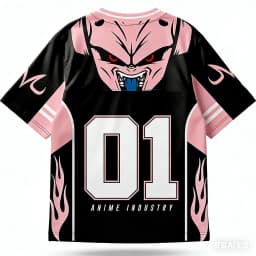 Adult and Children Parent-child Couple Dragon Ball Majin Boo European and American Style 3D Printed T-shirt, Shorts Friends