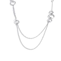 Yhpup 93+5cm Stainless Steel Chain Long Necklace That Goes Down The Chest Summer Vacation Jewelry for Women Accessories
