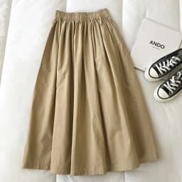 Pure Color Cotton Workwear Khaki Half Skirt Women's 2027Summer New Fashion Korean Style Versatile High-Waisted A-Line Skirt