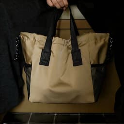 Canvas Drawstring Insulation Big Belly Gulp Lunch Bag with Side Mesh Pocket Wide Handle Design Storage Bags for Work Camping BBQ