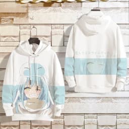 Anime That Time I Got Reincarnated As A Slime Rimuru Tempest Cosplay Hoodie Graphic Sweatshirt Unisex Harajuku Man Tracksuit