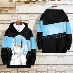 Anime That Time I Got Reincarnated As A Slime Rimuru Tempest Cosplay Hoodie Graphic Sweatshirt Unisex Harajuku Man Tracksuit