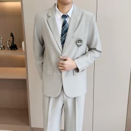 2026 New Style Men's Suit - Korean Fashion Suit - Soft and Breathable Trendy Solid Color Suit Set - S-5XL