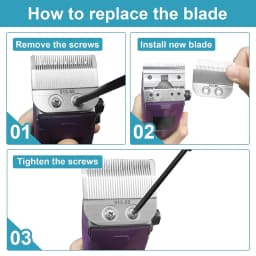 Replacement 91350 Adjustable Medium Blade Compatible with Oster Fast Feed 076023 and Salon Pro Clippers 076830 Accessories Head