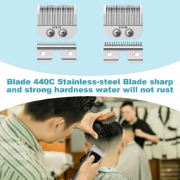 Replacement 91350 Adjustable Medium Blade Compatible with Oster Fast Feed 076023 and Salon Pro Clippers 076830 Accessories Head