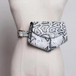 2026 Small Waist Bag Versatile Women Small Delicate Snake Skin Decorative Belt Saddle Bag Fashionable Sweater Belt Trendy