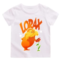 The Lorax Kids T-shirts Kawai 100%Cotton Tees Fashion Short Sleeve Spring Summer Tops Slight Strech O-neck High Quality T-shirt