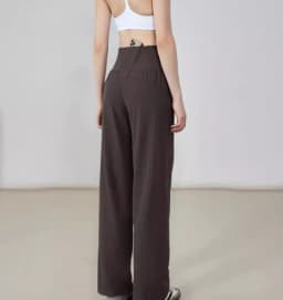 Women's High-Waisted Loose Sporty Wide-Leg Pants with Breathable and Casual Fit for Outdoor Wear
