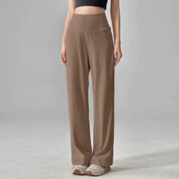 Women's High-Waisted Loose Sporty Wide-Leg Pants with Breathable and Casual Fit for Outdoor Wear