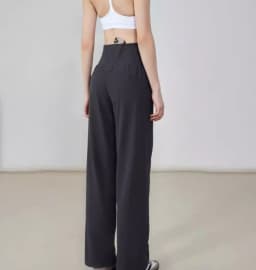Women's High-Waisted Loose Sporty Wide-Leg Pants with Breathable and Casual Fit for Outdoor Wear