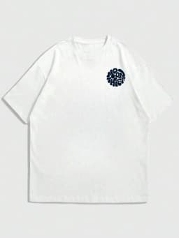 New 2026 Summer Zrgoth Men's Casual Versatile Minimalist Moon Thief Print Short Sleeve T-Shirt