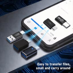 16PCS USB3.0 Connector to USB-C Male to Female Adapter, OTG USB Converter for SSD/HDD, Data Cable Extender, ExpansionAdapter