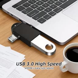 16PCS USB3.0 Connector to USB-C Male to Female Adapter, OTG USB Converter for SSD/HDD, Data Cable Extender, ExpansionAdapter