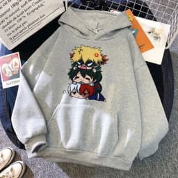 Cartoon My Hero Academy Anime Spring and Autumn Men's Fashion Leisure Versatile Hoodie